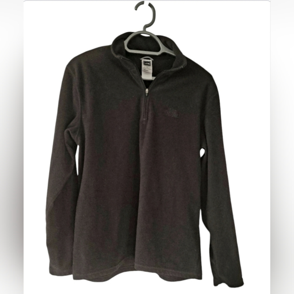 North Face Mens Half Zip Pullover, Black, M